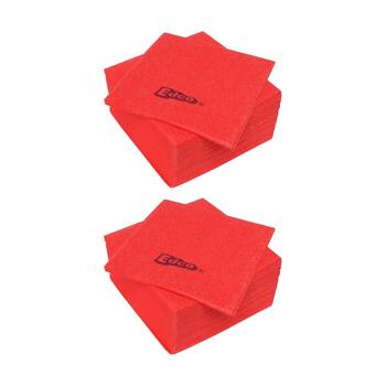 2x 20pc Edco Merritex Heavy Duty Absorbent Commercial Grade Cloths 40x40cm Red