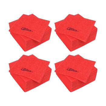 4x 20pc Edco Merritex Heavy Duty Absorbent Commercial Grade Cloths 40x40cm Red