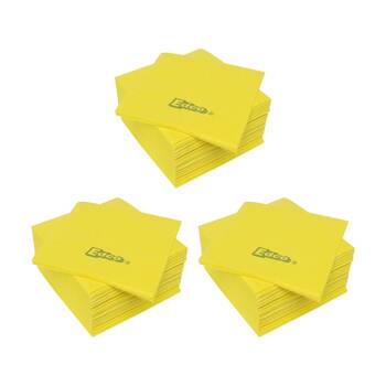 3x 10pc Edco Merritex Heavy Duty Absorbent Commercial Grade Cloths 40x40cm Yel