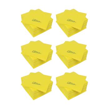 6x 10pc Edco Merritex Heavy Duty Absorbent Commercial Grade Cloths 40x40cm Yel