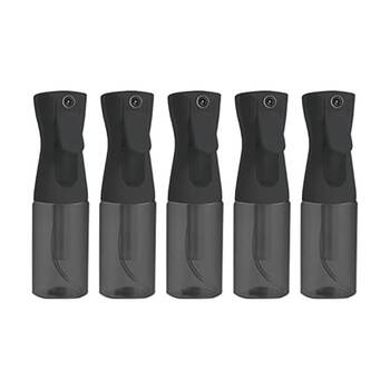 5PK Bazic Beauty Continuous Spray Bottle W/ Nozzle 200mL Assorted Colours