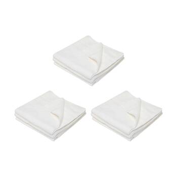 3x 3pc Edco Merrifibre Universal Chemical Free Microfibre Cloths White