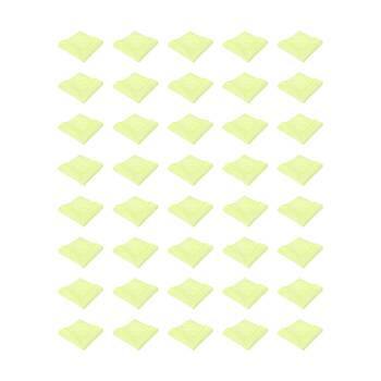 40PK TUF Contractor Grade Cleaner Chemical Free Microfibre Cloth Yellow