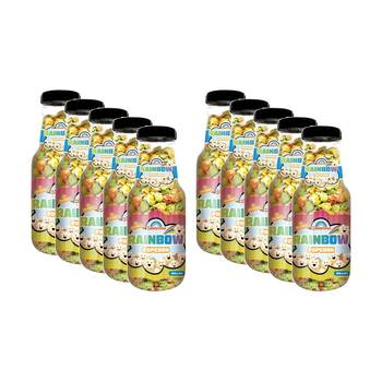 10PK Candy Cove Rainbow Popcorn Snack With Reusable Jar 260g 30x11cm