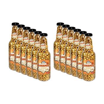 12PK Candy Cove Caramel Popcorn Snack In Reusable Jar 580g 46x13cm