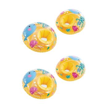 2PK Intex Kids 3-6y Little Sea Pals Inflatable Float Arm Rings Water Play Orange