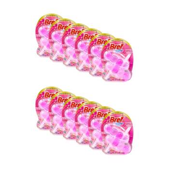12x 2pc Bref Brilliant Gel All In 1 Toilet Cage Cleaner Spring Rain Scent