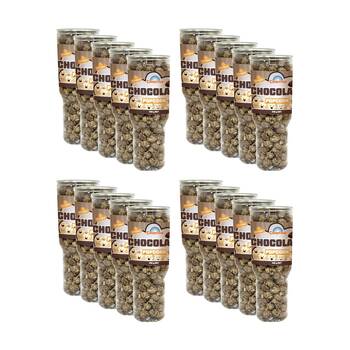 20PK Candy Cove Chocolate Popcorn In Reusable Jar Travel Cup 120g 23.5x8.5cm