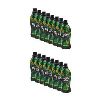 16PK Fluffy Fabric Conditioner Concentrated Temptations Jade Shimmer 1L