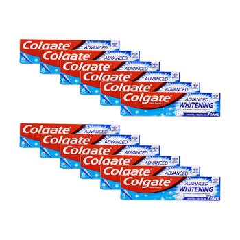 12PK Colgate Advanced Whitening Micro Cleansing Crystals Toothpaste 200g