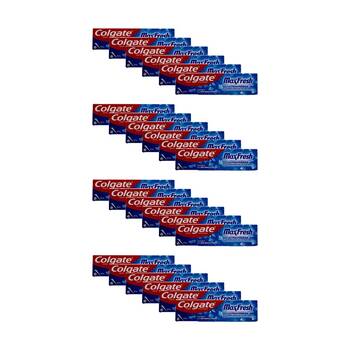 24PK Colgate Max Fresh Cool Mint Toothpaste W/ Mini Breath Strips 115g