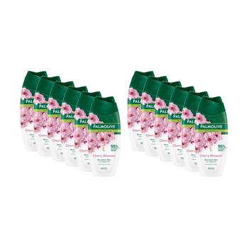 12PK Palmolive Body Wash Naturals Vegan With Vitamin E Cherry Blossom 90mL
