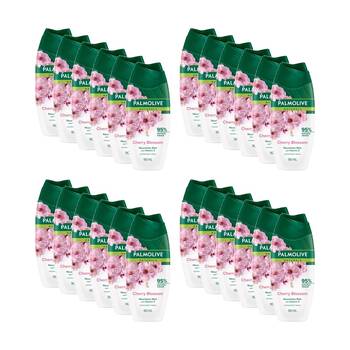 24PK Palmolive Body Wash Naturals Vegan With Vitamin E Cherry Blossom 90mL