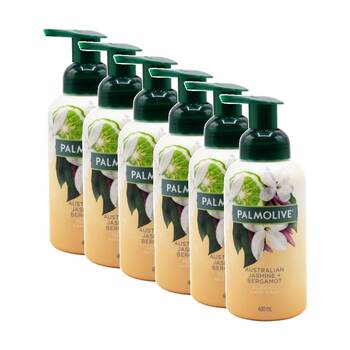 6PK Palmolive Hand Wash Foaming Australian Jasmine And Bergamot Pump 400mL