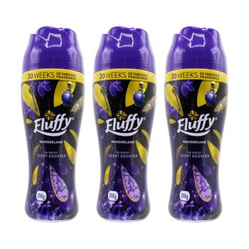 3PK Fluffy In Wash Scent Booster Wonderland Laundry Fragrance 250g