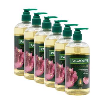 6PK Palmolive Hand Wash Luminous Oils Revitalise Glow Macadamia Peony 500mL