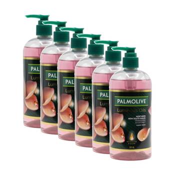 6PK Palmolive Luminous Oils Hand Wash Frangipani & Coconut 500ml