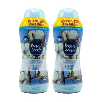 2PK Perfect Scents In Wash Scented Booster Crystals 1984.5g Fresh Linen