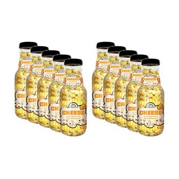 10PK Candy Cove Cheese Popcorn Flavour In Reusable Jar 260g 30x11cm