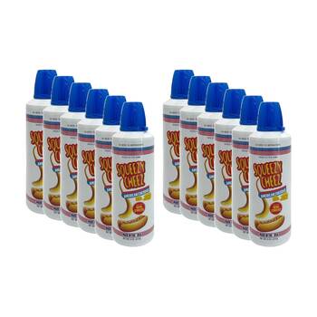 12PK Squeezy Cheez American Liquid Cheddar In A Can Made W/ Real Cheese 227g