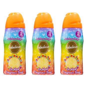 3PK Fabulosa In Wash Fragrance Booster Scent Laundry Freshner 400g Assorted