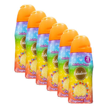 6PK Fabulosa In Wash Fragrance Booster Scent Laundry Freshner 400g Assorted