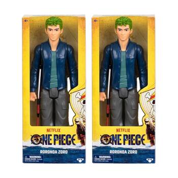 2PK One Piece Large 30cm Action Figure W/ Dynamic Poses 4y+ Assorted