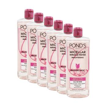 6PK Ponds Micellar Miracle Water Skin Institute Brightening Niasorcinol 400ml