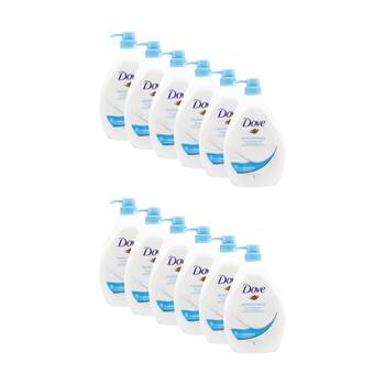 12PK Dove Gentle Exfoliating Nourishing Sensitive Skin Body Wash 1L