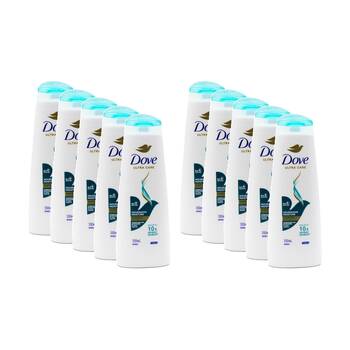 10PK Dove Ultra Care Nourishing Moisture Shampoo For Dry Hair 350ml