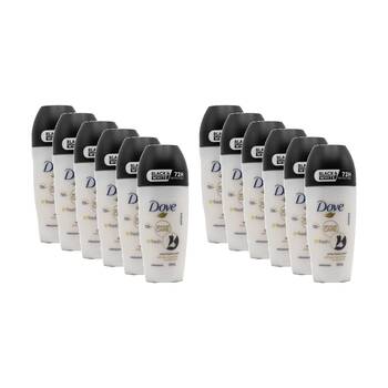 12PK Dove Advanced Care Roll On Antiperspirant Deodorant White Freesia 50ml