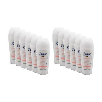 12PK Dove Women's Sensitive Roll On Antiperspirant Deodorant Powder Soft 50ml