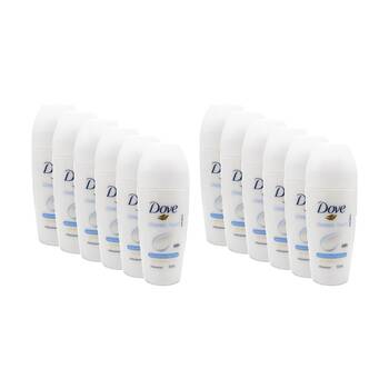 12PK Dove 48H Odor Protection Antiperspirant Roll 50ml Classic Fresh