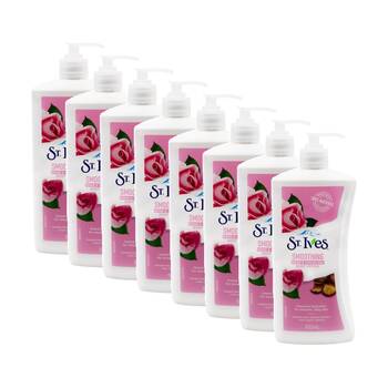 8PK St Ives Smoothing Rose & Argan Oil Body Lotion Moisturiser 532ml