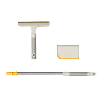3pc Joseph Joseph CleanTech Carpet & Upholstery Cleaning Set Light Stone