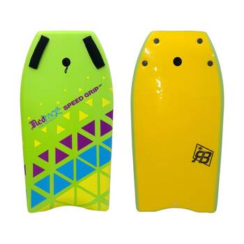 Redback Speed Grip Beach Bodyboard W/ Soft Padded Handles Lime 36in