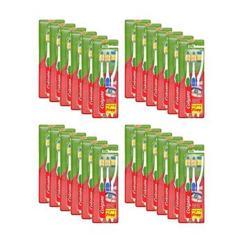 24x 3pc Colgate Premier Clean Toothbrushes W/ Circular Bristles Soft