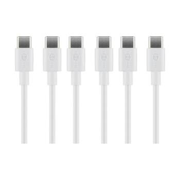 3PK Goobay USB-C to Cable 1M Fast Charging Universal Device Power - White
