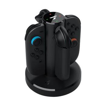 4Gamers Magnetic Quad Charger Mount For Joy-Con Controllers Switch 2 Compatible