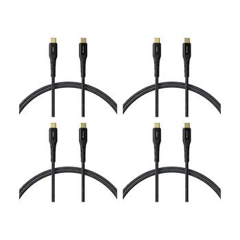 4PK VERBATIM USB-C to 240W Cable Charging Cord W/E-Marker Chip 120cm Black