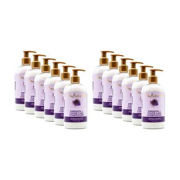12PK Shea Moisture Strength & Colour Care Conditioner 370ml Purple Rice Water