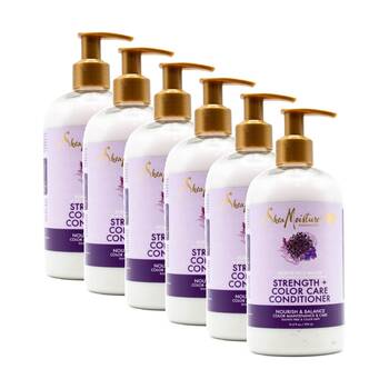 6PK Shea Moisture Strength & Colour Care Conditioner 370ml Purple Rice Water