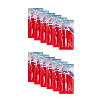 12x 4pc Oral Fusion Dental Tooth & Mouth Hygiene Tools Care Kit Medium