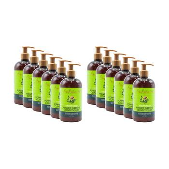 12PK Shea Moisture Power Greens Hair Conditioner 384ml Moringa & Avocado
