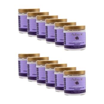 12PK Shea Moisture Strength & Colour Care Hair Masque 227g Purple Rice Water