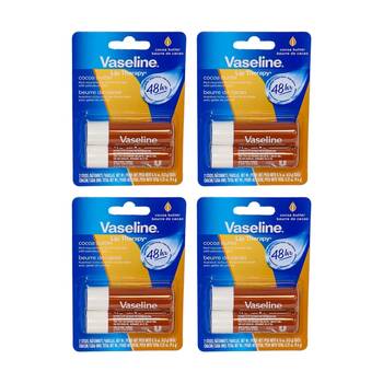 4x 2pc Vaseline Lip Therapy Cocoa Butter 48H Hydration Pack Nourishment 4.8g