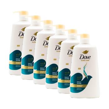 6PK Dove Ultra Care Daily Shine Micro Moisture Serum For Dull Hair Shampoo 680ml