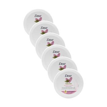 6PK Dove Body-Love Beauty Cream Moisturiser For Face & Body 250ml