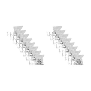 16x 100pc 6mm Cable Clip To Suit Rg59 Round White RG59