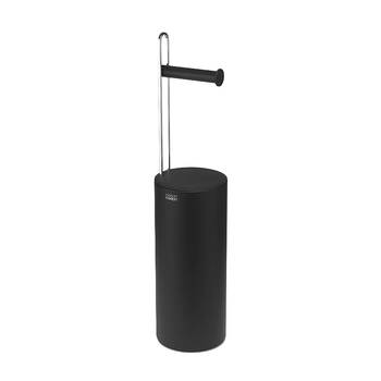 Joseph Joseph EasyStore Bathroom Toilet Paper Roll Holder Black